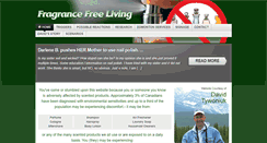 Desktop Screenshot of fragrancefreeliving.com